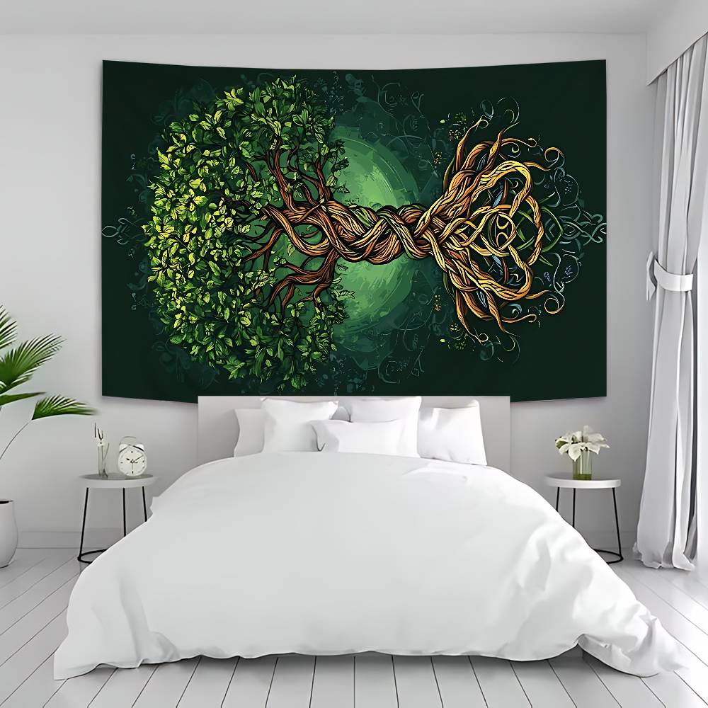 Tree life Yggdrasil Hippie Wall Hanging Tapestries for Living Room Home Dorm Decor Art Home Decor