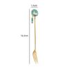 Creative Cartoon Animal Floral Spoon & Fork, Mirror Polished 304 Stainless Steel Dessert Coffee Stirrer
