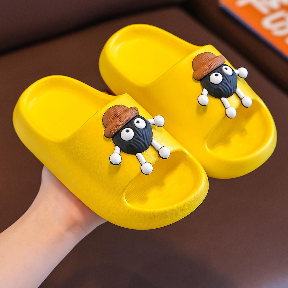 Boys' Shoes, Girls' Cartoon Style - Cute Anti-slip Indoor Soft-soled Flip-flops