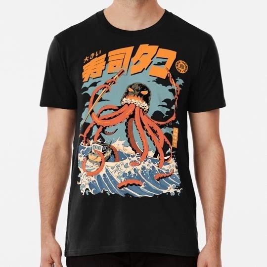 Black The Tako Sushi Size S to 5XL Made in the USA T-Shirt XL