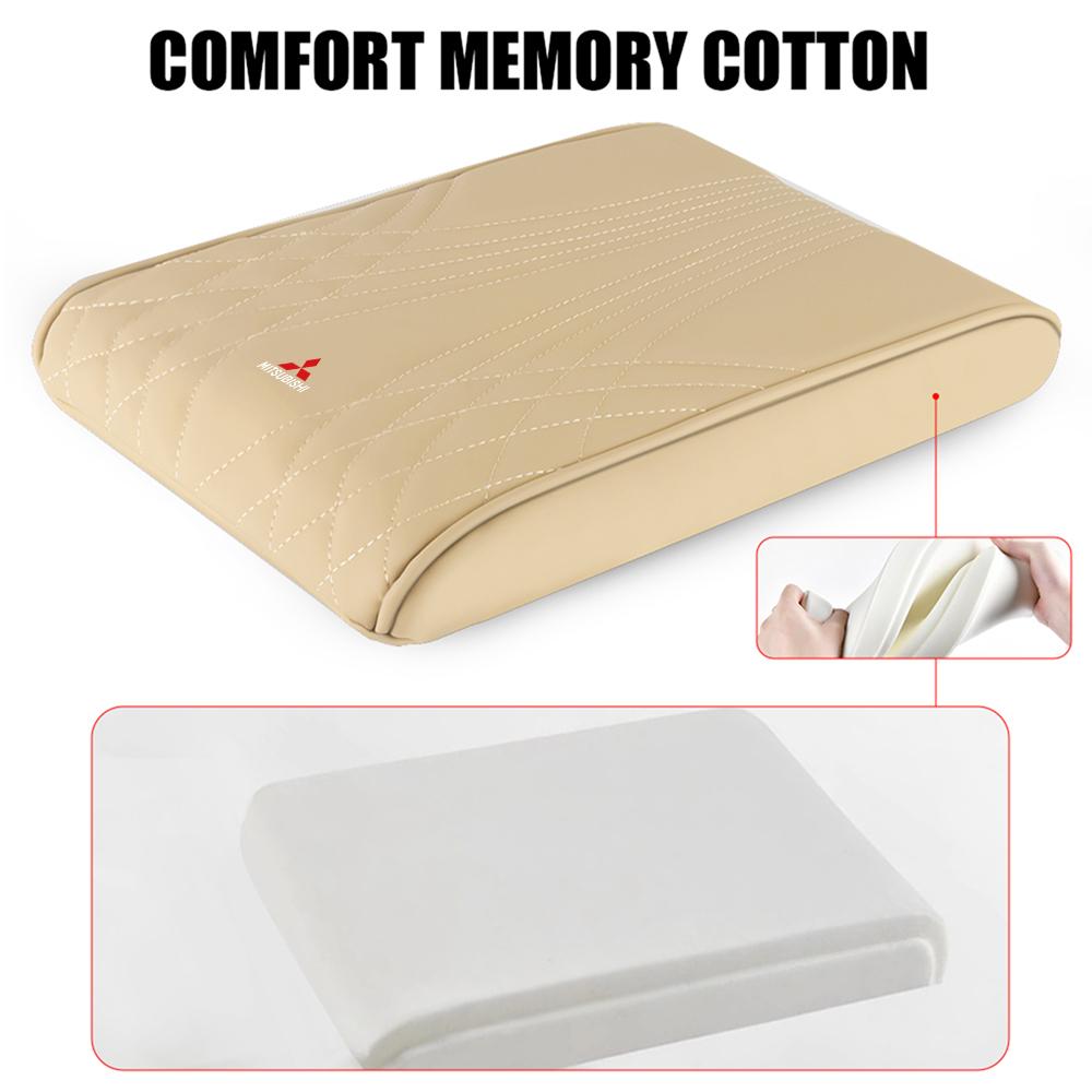 bljm6 Car Armrest Mat Central Armrest Pad Protection Cushion For Mitsubishi Space Star Cross Asx Pajero Lancer 9 Outlander Xl Eclipse