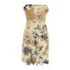 Robe tube décontractée à imprimé floral sans manches pour femme