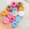 10pcs Mix Resin 3D Sweet Colorful Cartoon Donut Bread Flat back Simulation Foods Scrapbook Figurines DIY Decor Crafts
