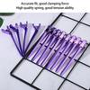 12PCS Purple Blue Hairdressing Styling Clamps Stainless Steel Hair Styling Clips  For Hairstyling