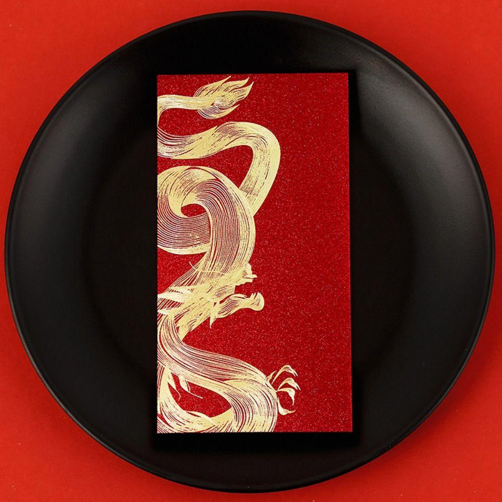 New Year Packet Money Bags Luck Money Bag Red Pocket 6Pcs/set HongBao Spring Festival