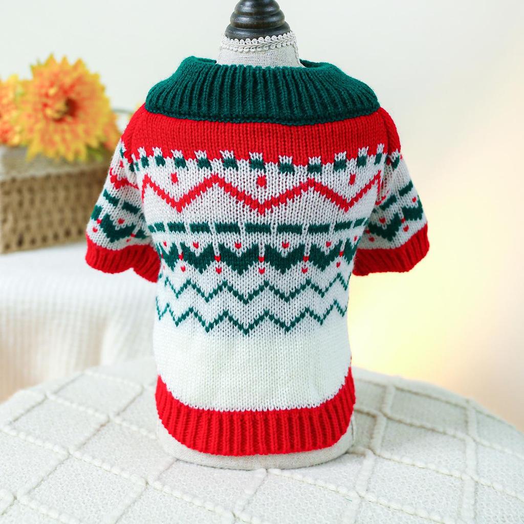 Cozy Autumn/Winter Floral Sweater for Pets