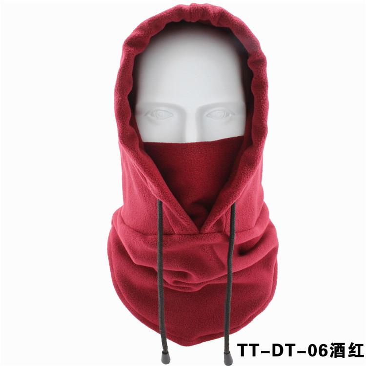 Thermal Fleece Balaclava Hat Hooded Neck Warmer Cycling Face Mask Outdoor Winter Skiing Sport Face Mask Men Cycling Masked Caps