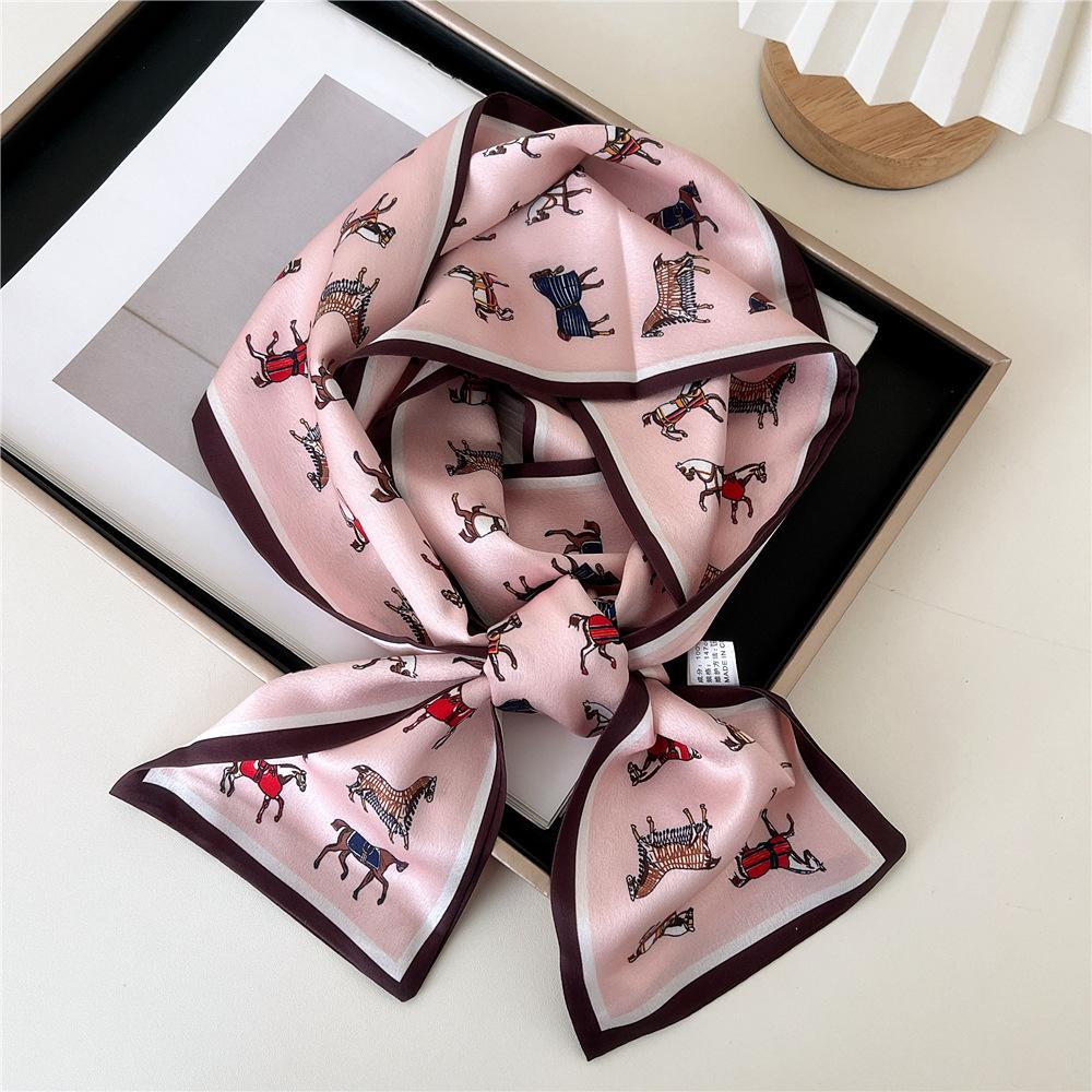 Pingjiao New Style Spring And Autumn Professional Decoration Versatile Small Silk Scarf Women'S Scarf Narrow Long Hair Strap Tie Bag Belt