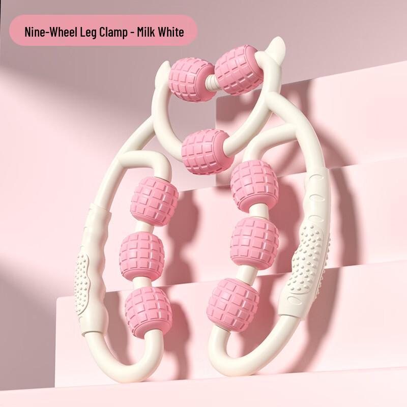 LISM 9-Wheel Yoga Ring Leg Massager Foam Roller Set