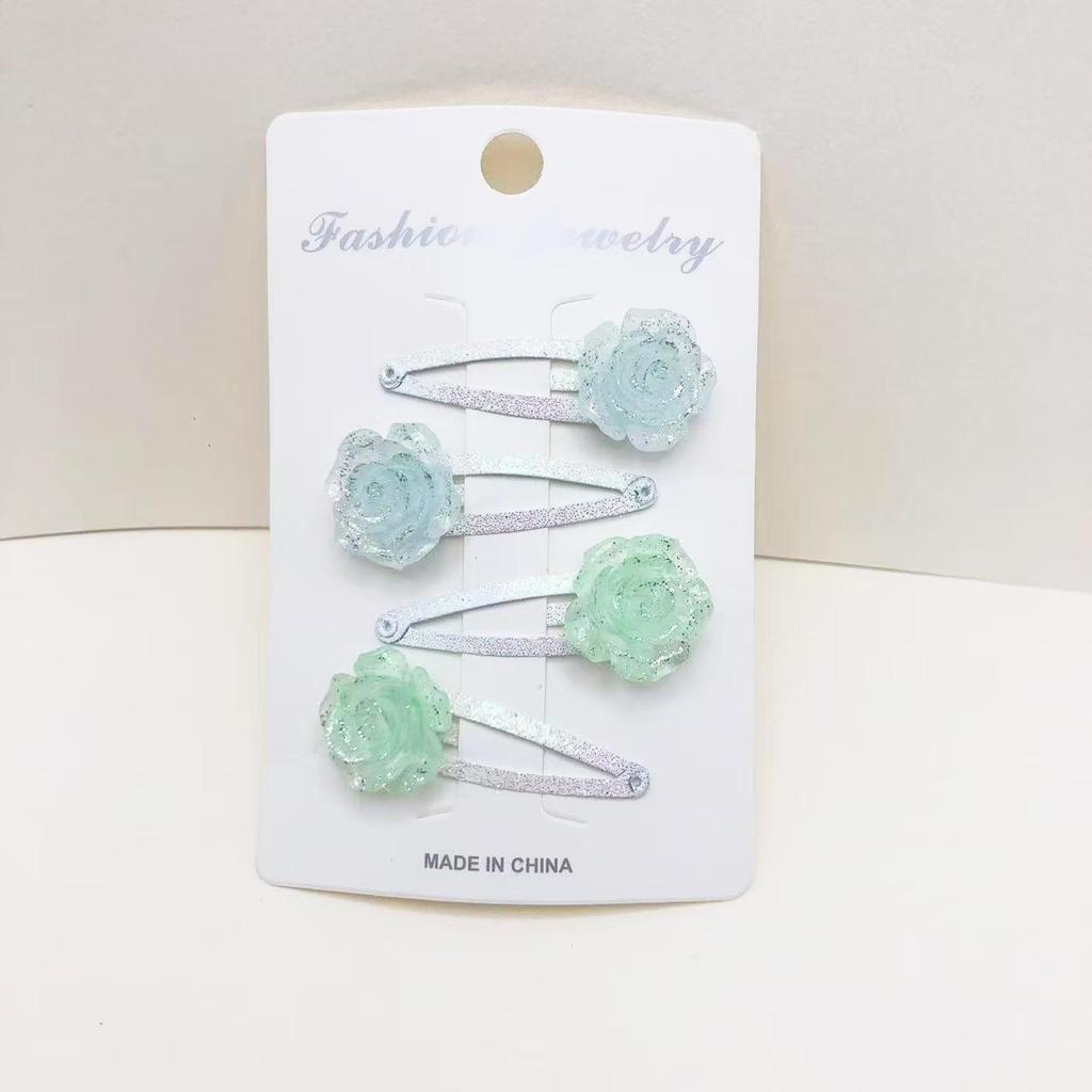 Spring 25-Piece Girls' Hair Clips: Butterfly, Flower, Glitter, and Luminous Designs