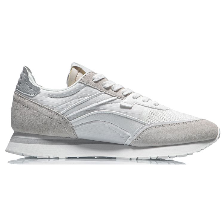 Li Ning Comfortable Versatile Shock Absorbing Non-Slip Wear-Resistant Lightweight Low-Top Running Shoes Men sneaker Cloud-White AGCR195-3