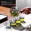 ZISIZ High-Temperature Glass Side Handle Teapot