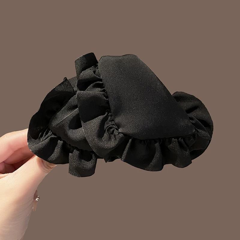 Triangle Fabric Pearl Hair Clips Hairpin Fashion Dot Hair Accessories Hair Claw For Women Girl