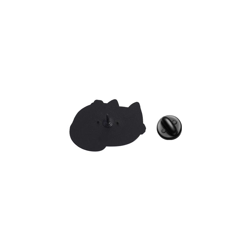 Fette Katzen Emaille-Pins Niedliche Cartoon Kätzchen Broschen Reversabzeichen Abendkleid Hawaii Kranz Schmuck Geschenk für Freunde