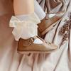 New Winter Autumn Baby Girls Socks With Big Bows Kids Ankle  Cotton Socks Toddlers Cute Short Christmas Socks For