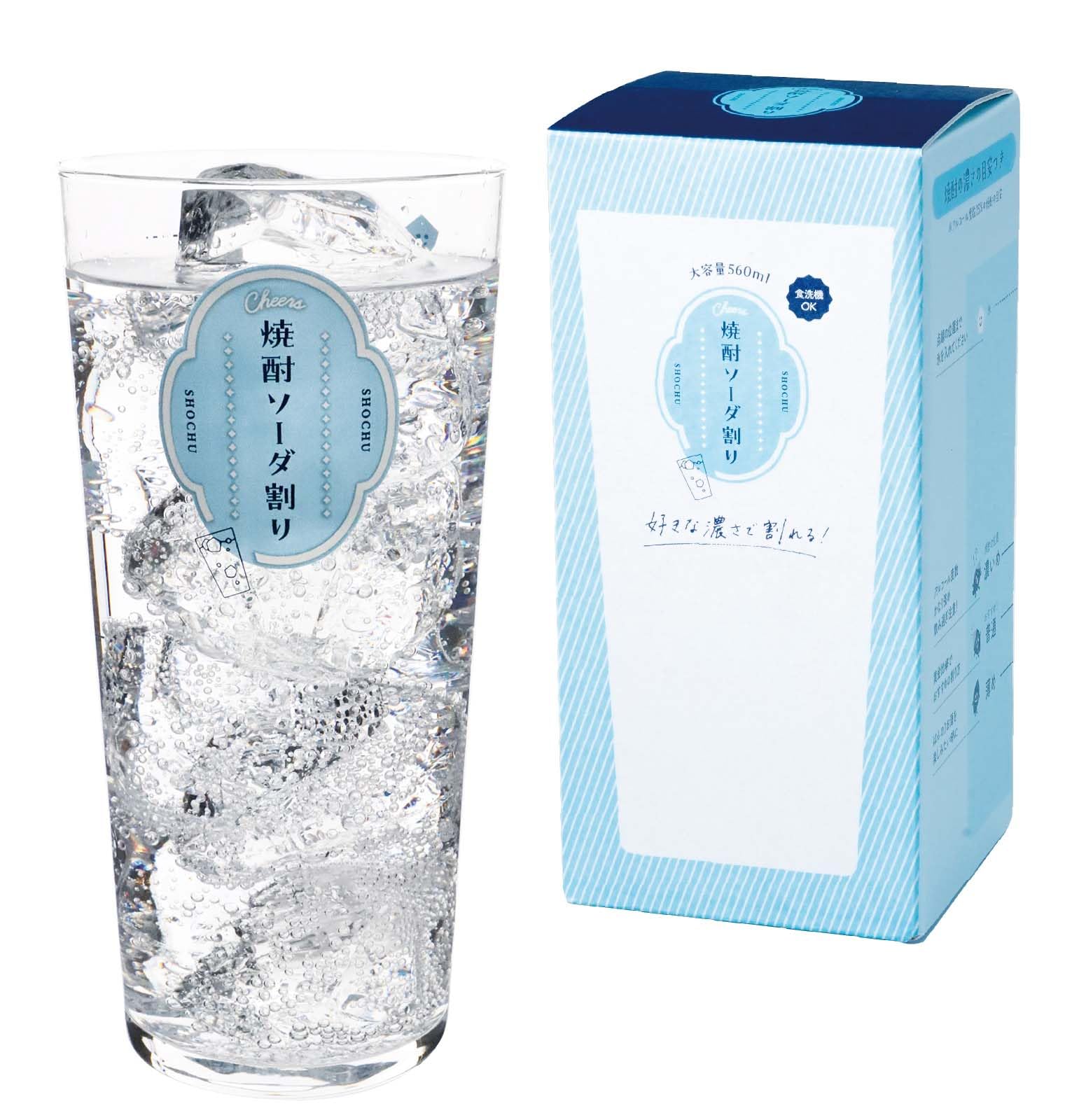 

Toyo Sasaki Glass Shochu Soda Glass (with guide) B-00119-J440