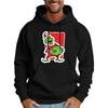 Men's Casual Sports Hooded Pocket Christmas Print Long Sleeve Sweatshirt