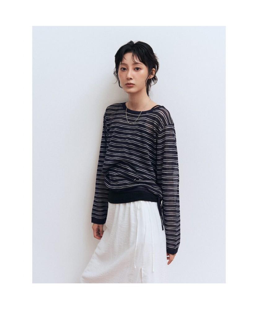 8seconds Scalloped Stripe Pullover Navy