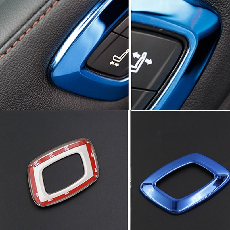 Titanium For Toyota Camry 2018- Trim Seat Adjust Handle Button Frame Blue