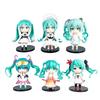Caja ciega Hatsune Miku Qu Yunshang serie Linda figura de Anime muñeca elemento cuadrático Pvc modelo Figuri