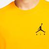 Jordan T Shirts Men's Yellow Crew Neck Moderate Straight Fit DA6800-739