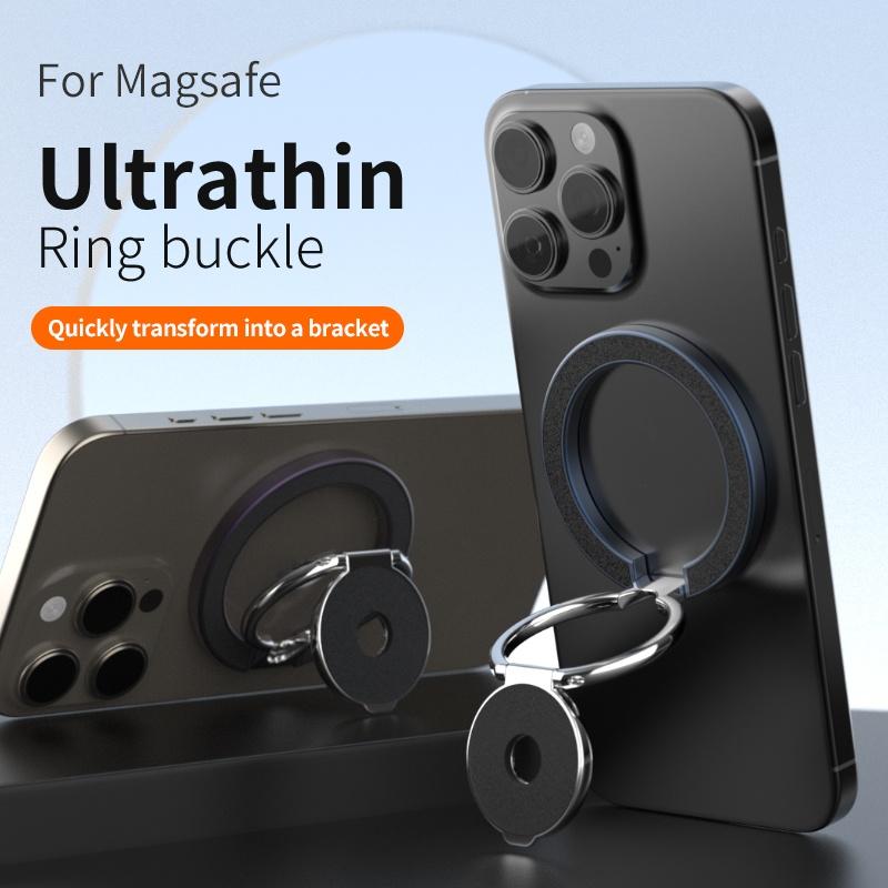 Magnetischer Telefon-Fingerringhalter Faltbarer Schreibtischständer Für Magsafe iPhone 16/15/14/13/12 Pro Max Doppelseitiger Telefonständer