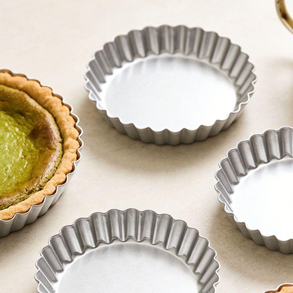 Nonstick Pizza Baking Pan Edge-patterned Tart Pan Easy Clean Egg Tart Molds  Pastry Making