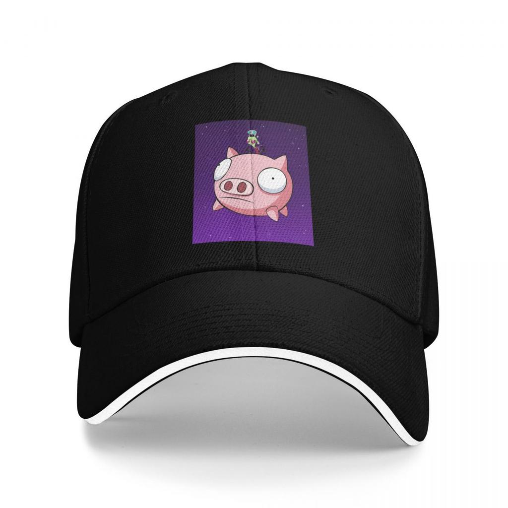 Invader Zim Pig Cute Cartoon Print Baseball Caps Snapback Baseball Hats Breathable Casual Casquette Outdoor for Men And Women
