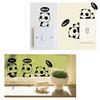 Animal Pattern Self-Adhesive Removable Panda Switch Sticker for Bedroom