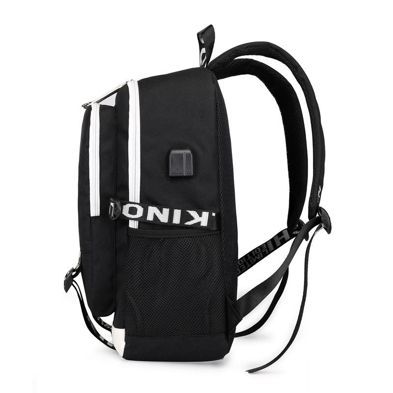 Fashion with USB Charging Port Backpack Customized Printing  Cute Primary School And Middle School  Youth Shoulder Bag
