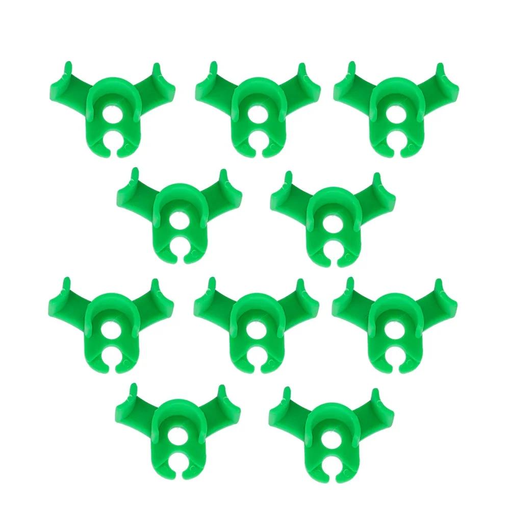 

100PCS Plant Clamp Bending Device Flower Vine Branches Plant Stem Training Clips Plant Growth Bender Control Support Clamps 100PCS зелений