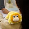 Boneca de Pelúcia de Macaco Dourado Fofo Kawaii Pelúcia Animal Macaco Chaveiro Recheado Animal Macio Criativo Presentes de Aniversário Pingente Fofo