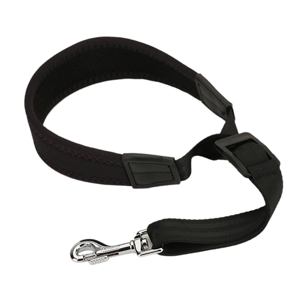 Saxophone Stretch Silicone Padded Neck Strap Belt Harness with Hook Clasp