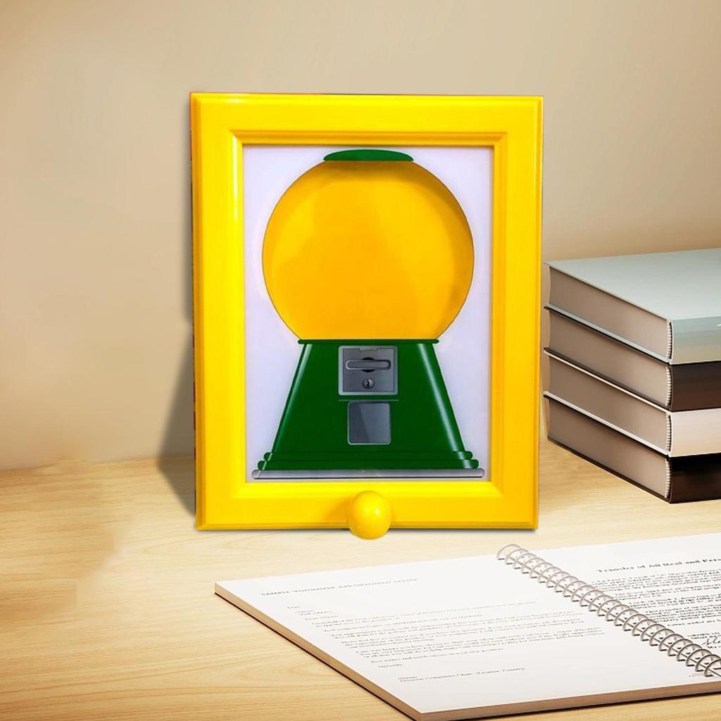 Creative Candy Dispenser Picture Frame Rotating Dust-proof Moisture-proof Hanging Handy Snack Candy Frame Wall Photo Frame