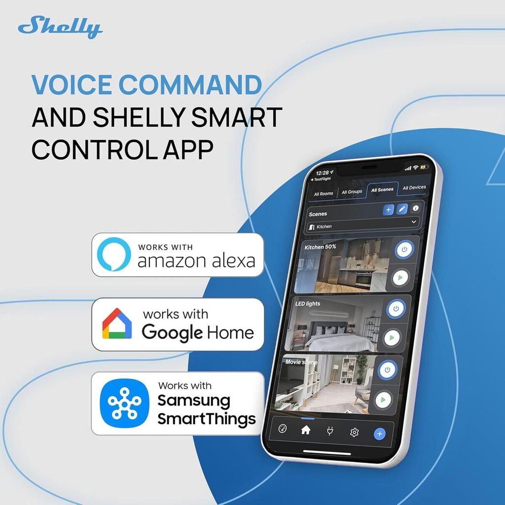 Smart Plug Shelly S3PL-20112EU Wi-Fi