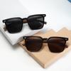 Polarized Square Sunglasses with UV Protection and Wood Grain Legs (Model P891876)
