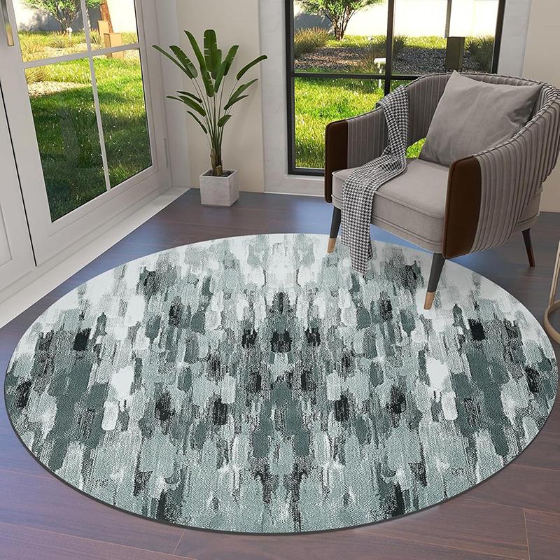 

1pc Christmas Round Rugs: Merry Designs for Festive Home Decor ,Christmas round carpet decoration.. 60cm