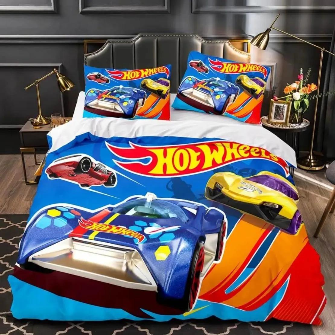 

Постельное белье M-Monster Jam Truck с 3D-печатью, пододеяльник, наволочка, размер: полуторный, полный, евро, king, для декора спальни EU Single(135*200cm)3pcs