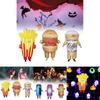 Lustiges und skurriles aufblasbares Kostüm Lustiges Soda-Getränkebecher-Hamburger-Pommes-Outfit für Halloween-Partys