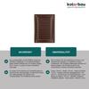 Grille d'aération - KOTARBAU - 230x165 mm - Moustiquaire - Résistante à la corrosion - Marron