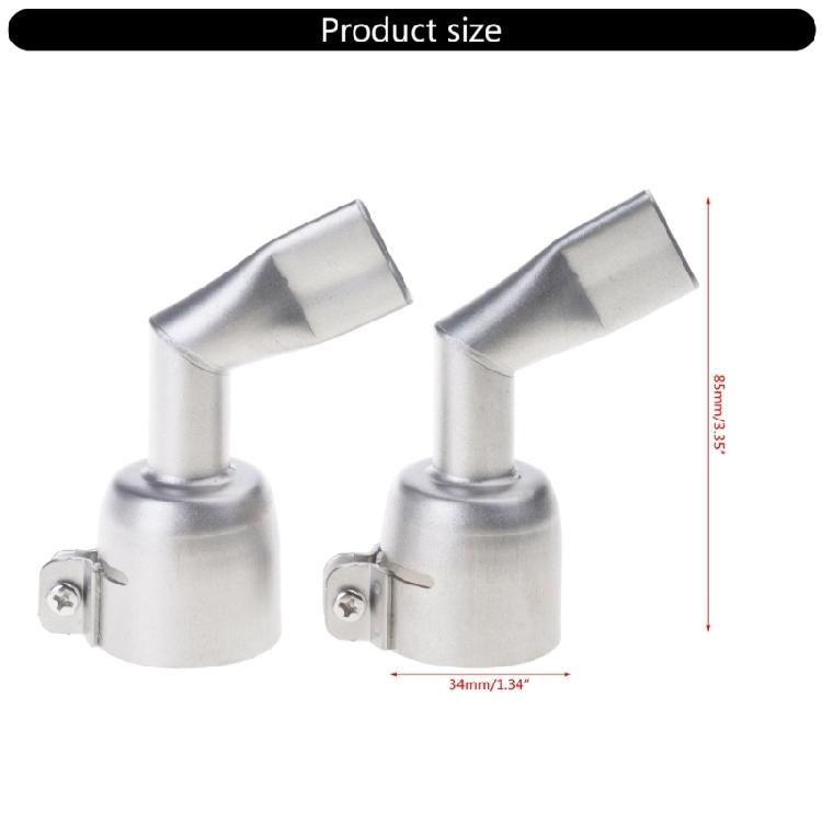 Nozzle Welding Gun Nozzle Flat 120 Degree Stainless Steel Hot Air Plastic Parts