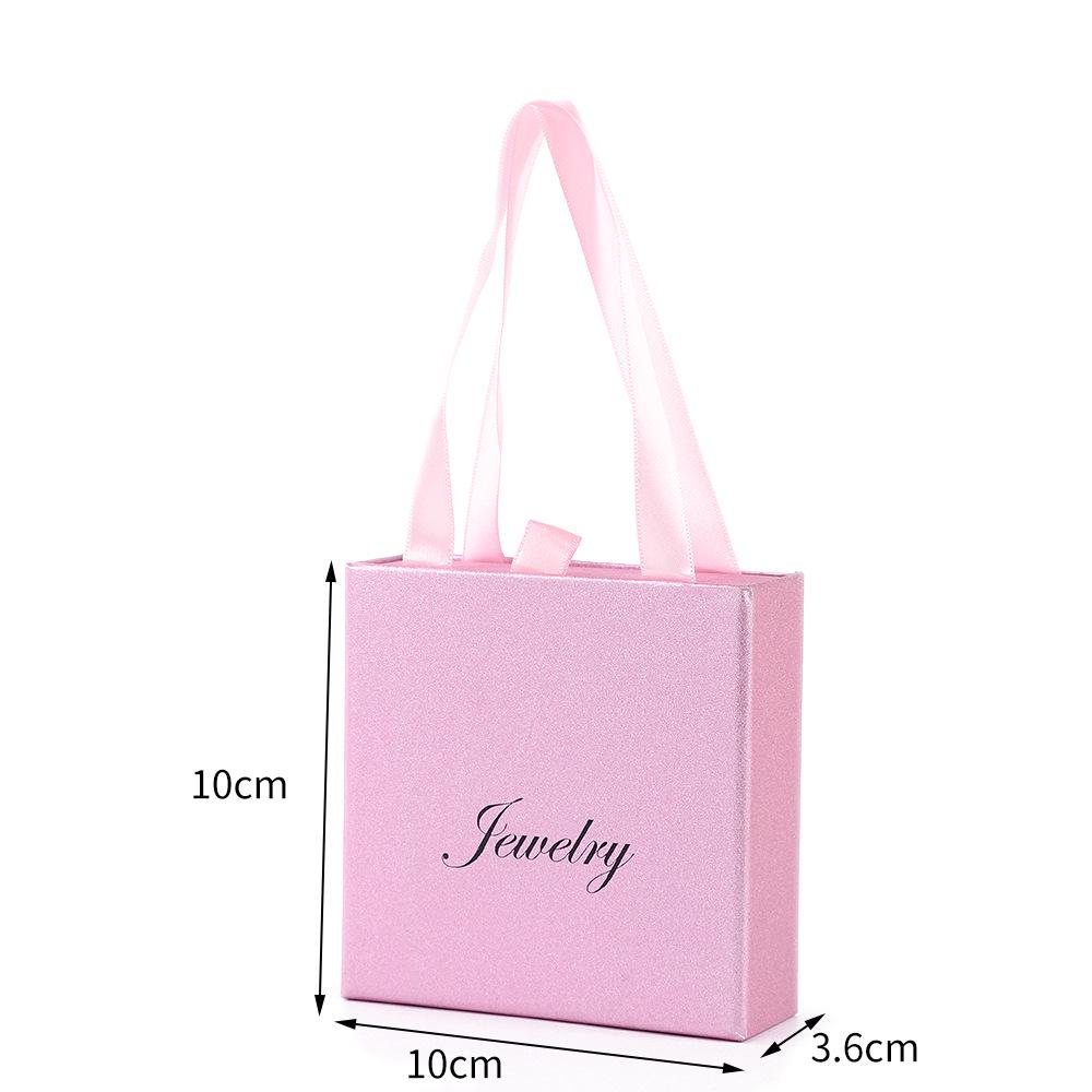 Glitter Paper Jewelry Box for Earrings, Bracelets, and Rings