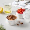 6pcs with Lid Ramekin 8 Oz Pudding Cup Multifunctional Soup Cup  Custard
