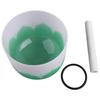 Crystal Singing Bowl Color Flower Pattern Matte Quartz Singing Bowl for Sound Healing Meditation