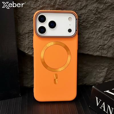 Coque Rigide Mate de Luxe avec Bumper Magnétique Pour iPhone 17 16 15 12 13 14 Pro Max Plus Pour Magsafe Couverture de Protection pour Chargement Sans Fil