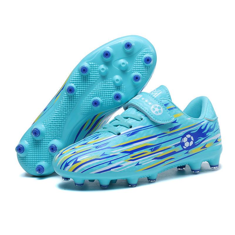 New Velcro children's football shoes boys and teenagers students TF broken nails AG long nails competition training shoes