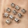10pcs/set Decoration Alloy Hair Beads Silver Golden Braid Dreadlocks Bead Hair Accessories Women
