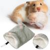Hamster Sleep Pouch Hangable Windproof Bite Resistant Load-bearing Rest Embroidery Easy Access Hamster Sleeping Bag Pet Cage