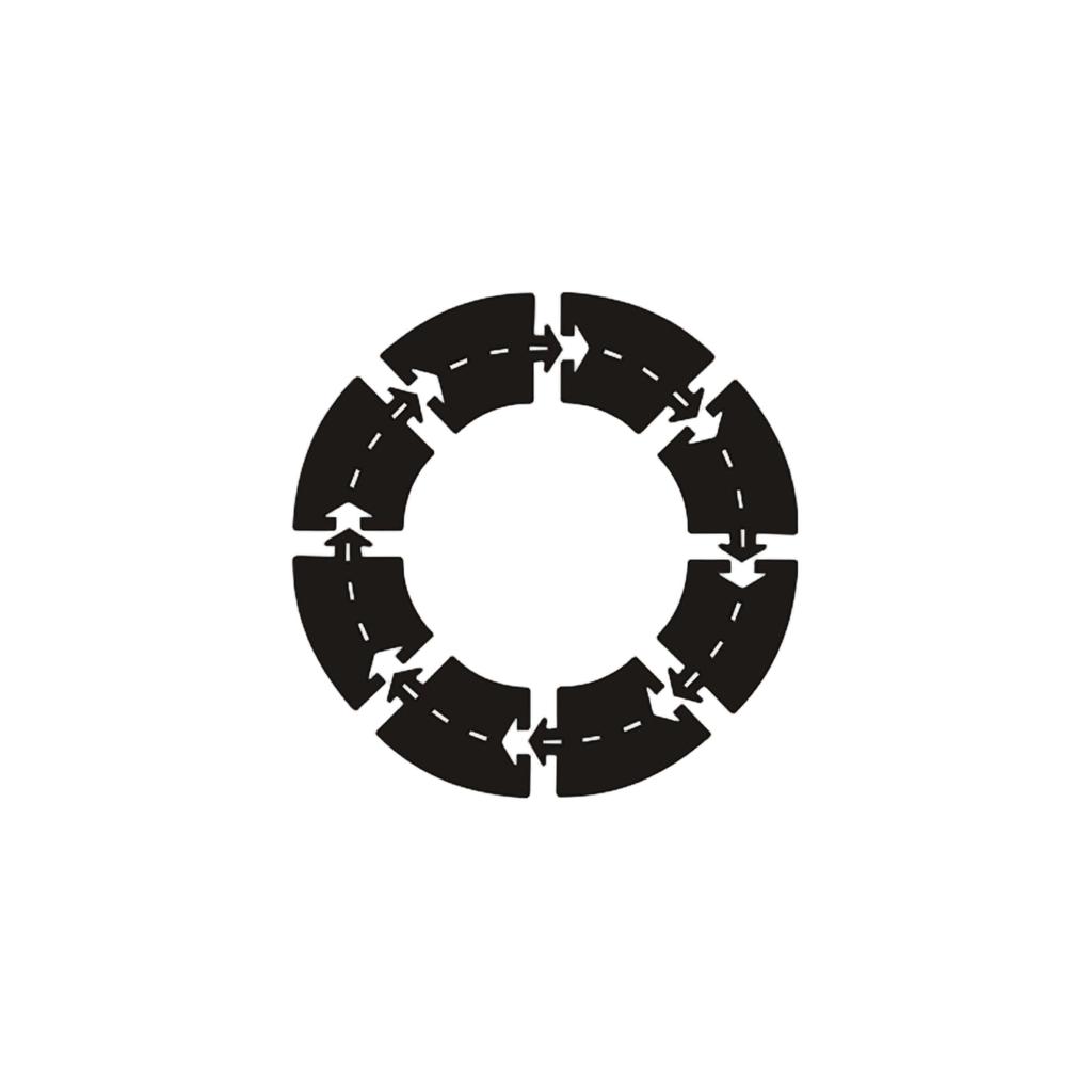 Flexible Rubber Road Puzzle Track Pieces,Flexible Expressway Circuit Set Toy,Indestructible Modular Puzzle Car Highway Tracks,Gift For Indoor Outdoor