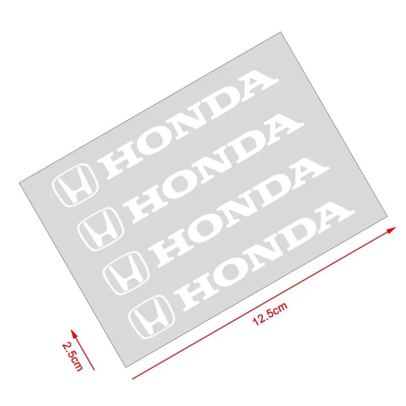 For Honda 4x Car Styling Door Handle Stickers Tire Rear View Mirror Decals For Honda Civic Fit Jazz Accord Pilot Passport Stepwg